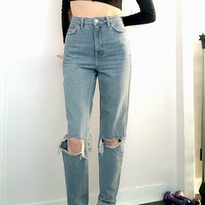 TOPSHOP Tall Mom Jeans Size 28 Length 36